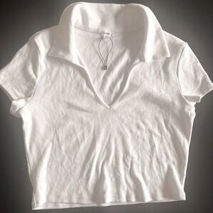 Cap-Sleeve White Tee